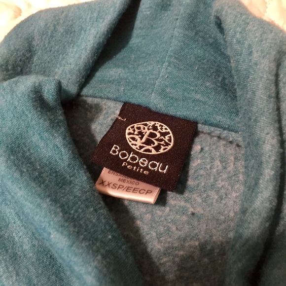 Bobeau one button fleece wrap cardigan - Picture 3 of 6